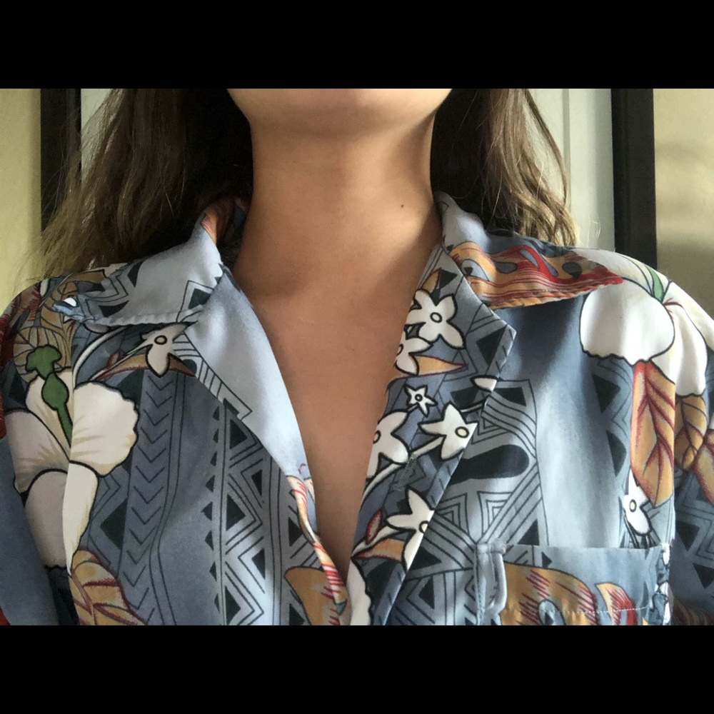 Rounds Bay blue Hawaiian shirt
